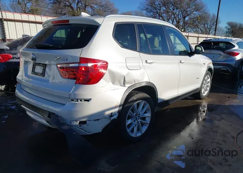 2016 BMW X3 Sdrive28I из США, поврежденный, VIN 5UXWZ7C51G0T42646